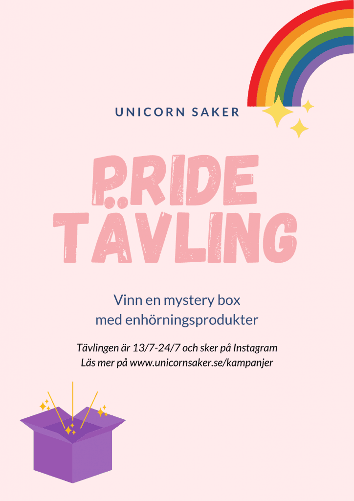 Pride tävling Unicorn saker