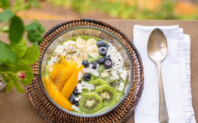 Smoothie bowl recept, unicorn