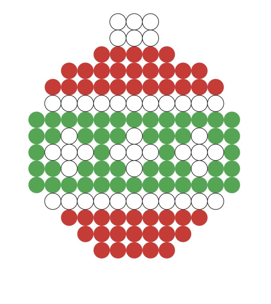 Pärlplatta jul grankula