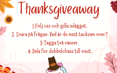 🍁 Thanksgiveaway tävling 2024 vinn en förtrollande thanksgiving mystery box!🍁