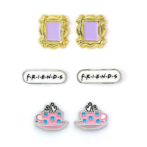 Friends Set med 3 par Örhängen