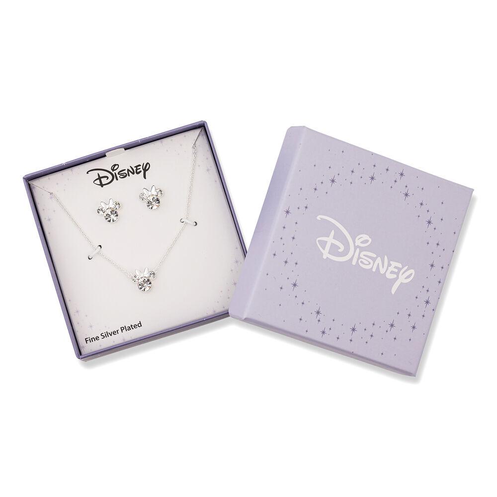 Disney Minnie Set: Halsband och Örhängen, Silverpläterade - Bild 4