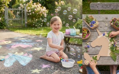 3 magiska enhörningspyssel för barn i sommar (Enkelt & roligt naturpyssel!)