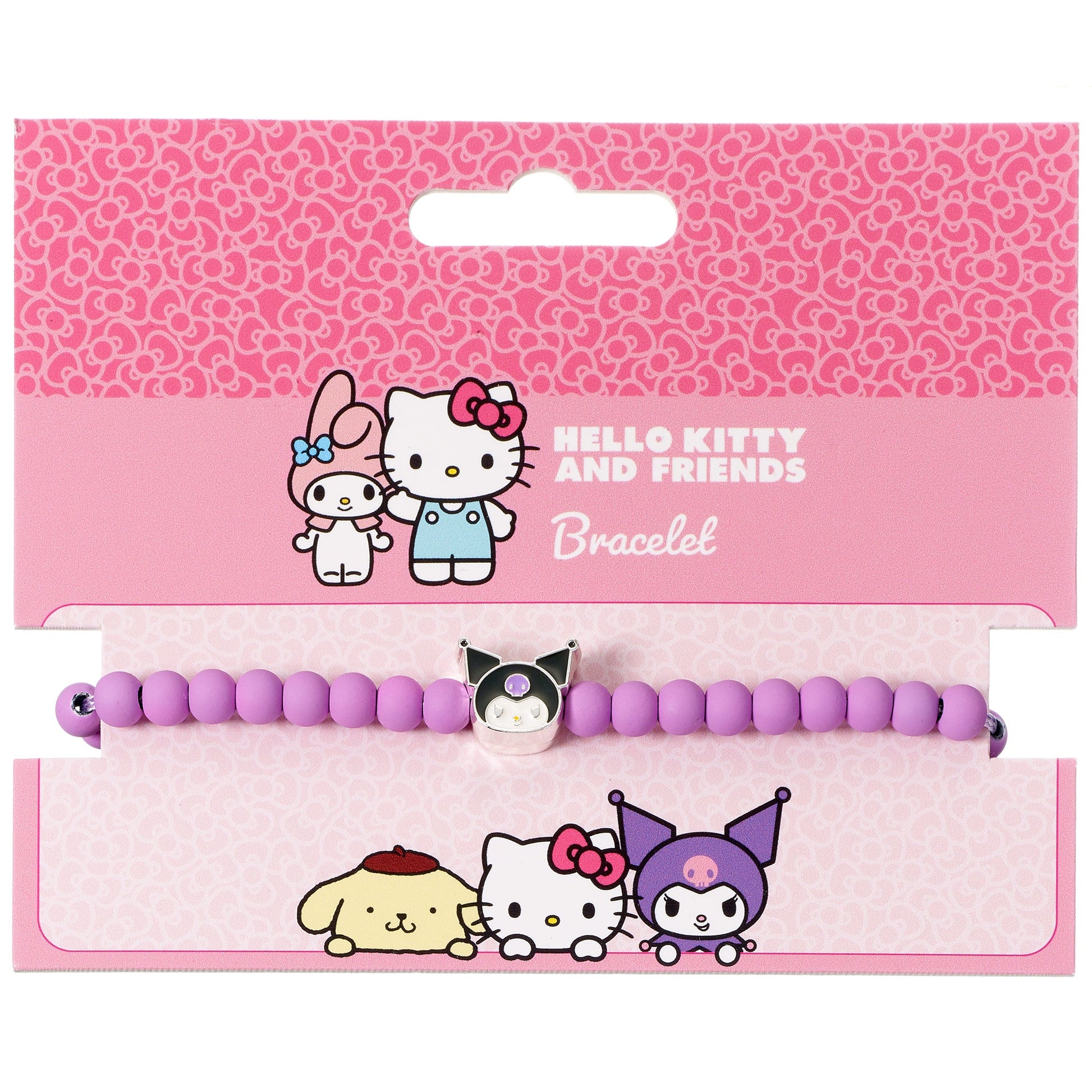 Hello Kitty Lila Pärlarmband Med Kuromi-Berlock - Bild 3