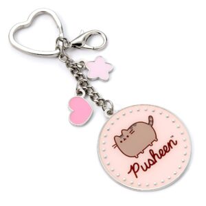 Pusheen the Cat Nyckelring med Miniberlocker – Silver