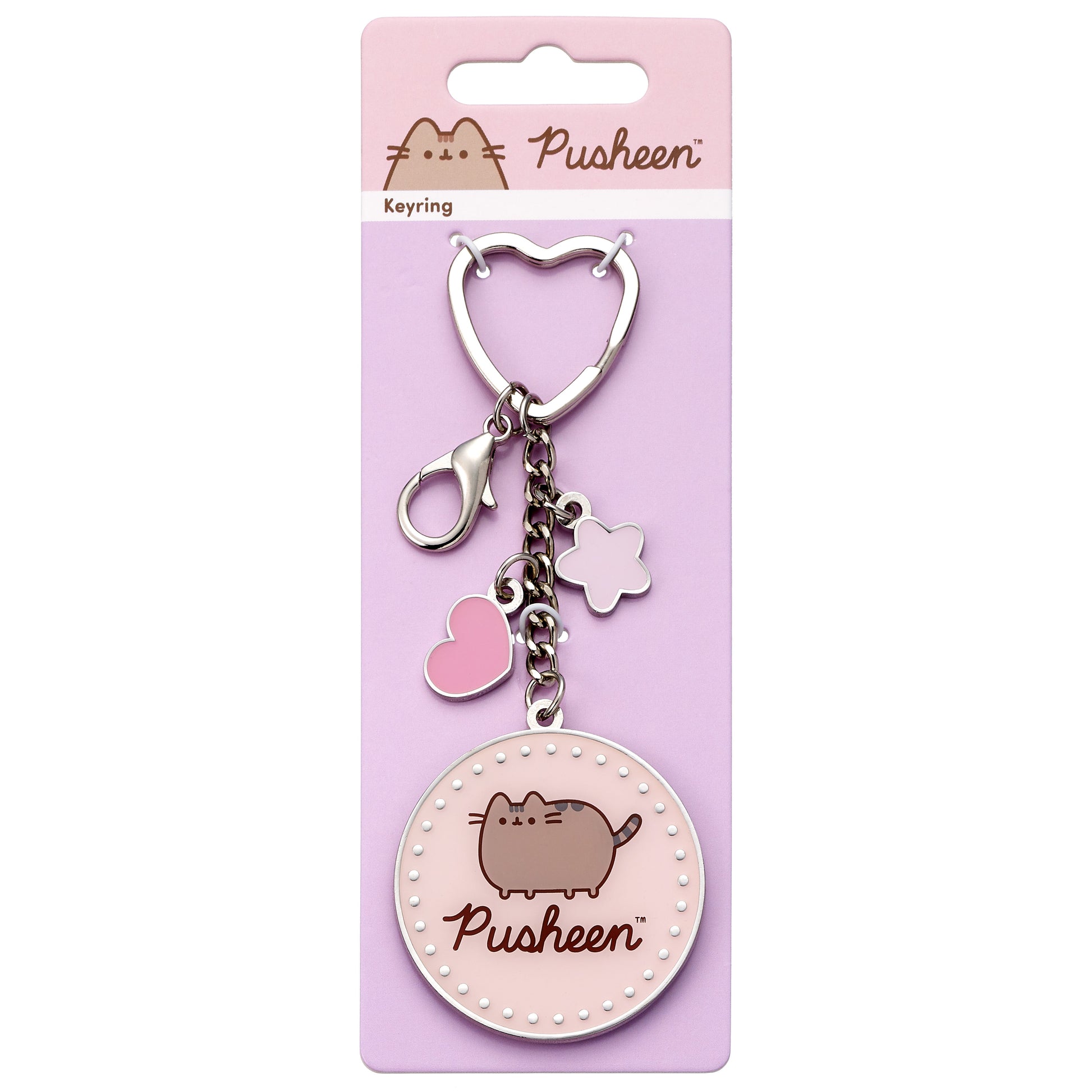 Pusheen the Cat Nyckelring med Miniberlocker – Silver - Bild 4