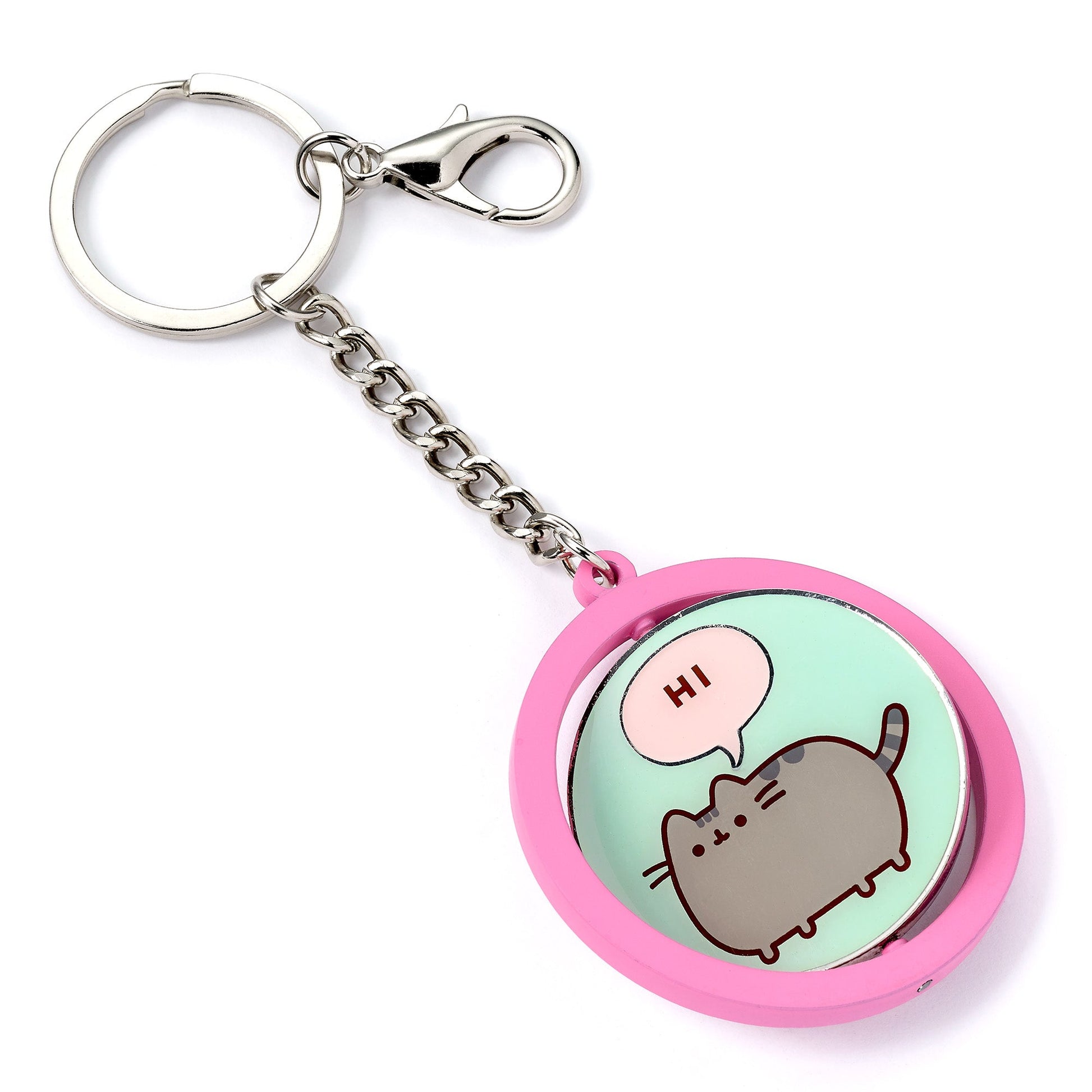 Pusheen the Cat "Hi, Bye" Snurrbar Nyckelring