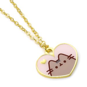 Pusheen the Cat Halsband med Rosa & Guld-hjärta