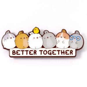 Molang "Better Together" Pin Badge (Emaljnål)