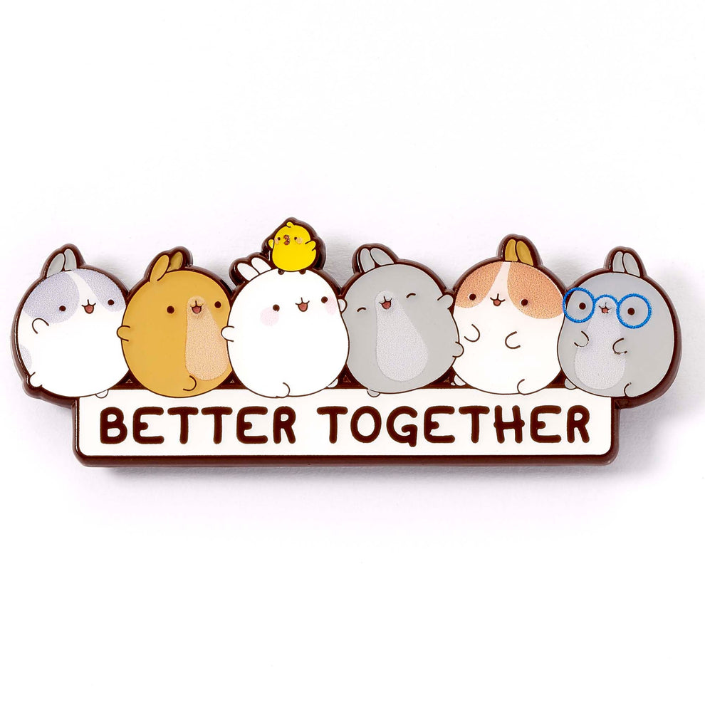 Molang "Better Together" Pin Badge (Emaljnål)