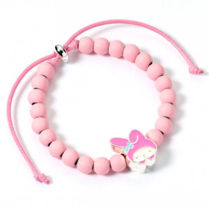 Hello Kitty Rosa Pärlarmband med My Melody-berlock